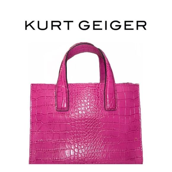 Kurt Geiger London Embossed Lesther‎ Mini Tote Handbag - Picture 1 of 4